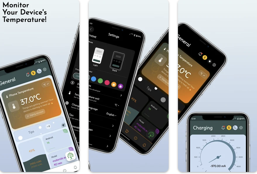 Phone Temperature Mobile App